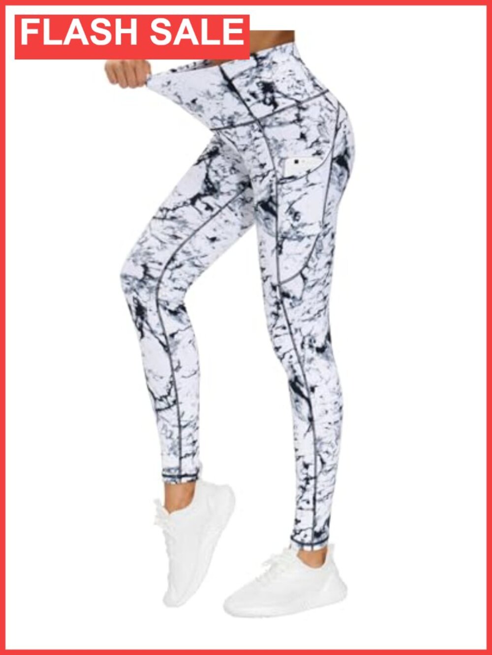 Women's High Waist Yoga Leggings with Pockets Tummy Control Workout Pants